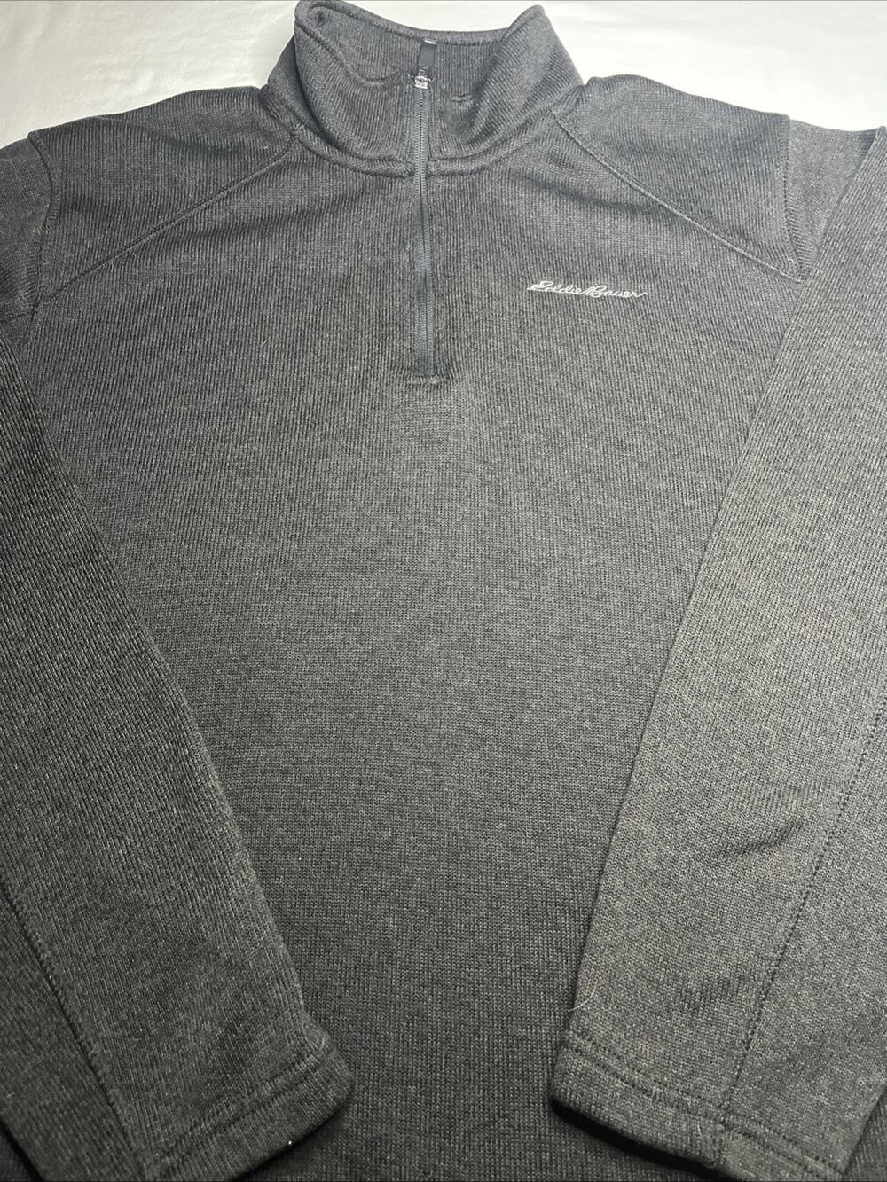 Eddie Bauer 1/4 zip pullover Black Xl Men’s